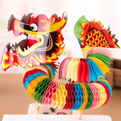 Handcrafted Chinese Dragon Paper Crafts: A Festive Gift and Activity for Kids