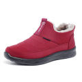 Kicking low cotton boots with one foot