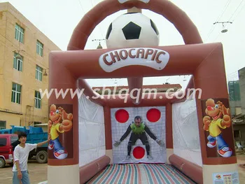inflatable sports games soccer goal for sale