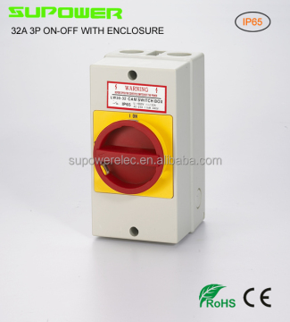 CE ROHS zugelassen 3p 32A Rotary Cam Switch 3 Phase mit wasserdichtem Kasten