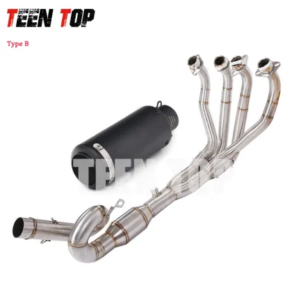 Twisted Motorcycle Exhaust Pipe for Z900, Full Exhaust System, Muffler, Ninja 900 Moto Tube Exhaust