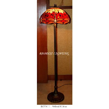 Tiffany-Style Chandelier Floor Lamp, stained glass