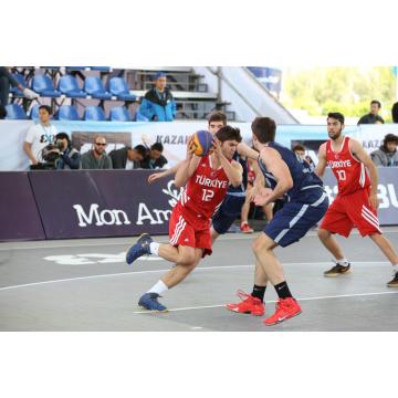 Juegos de 3x3 de la Copa Mundial usando Flooring Elite