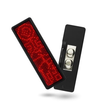 LED Scrolling Text Badges, LED Panels, and Customizable LED T-Shirt Badges