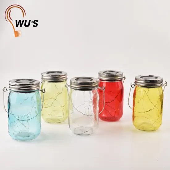 8 warm white 0.32W Latest style solar crackle glass lamp bottle light decorative solar lights