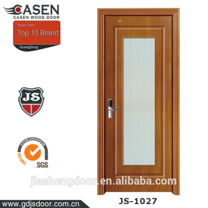 panel frosted glass insert wooden door