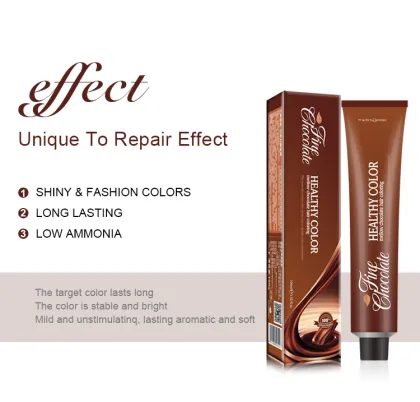 Customized Easy Color Hair Dye - Brown, Low Ammonia, Permanent Salon Professional Hair Color Dye