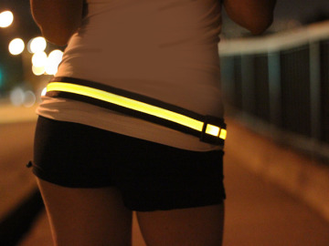 LED Flashing Waist Belt Security Signal Light for Running Party