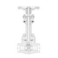 Forged Steel Gate Valve Extended Bonnet