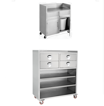 Saudi Stainless Steel Kitchen Work Table with Wheels and Drawers