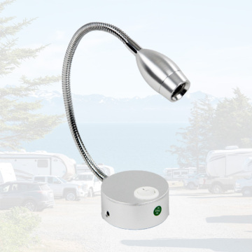 Lampu LED Campervan 12V: Aluminium &amp; Akrilik Lampu Spot Motorhome dan Lampu Membaca