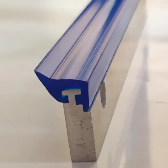 Blue polyurethane wiper for steel telescopic cover