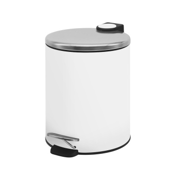 1.3 Gallon Thin Lid Bathroom Pedal Bin