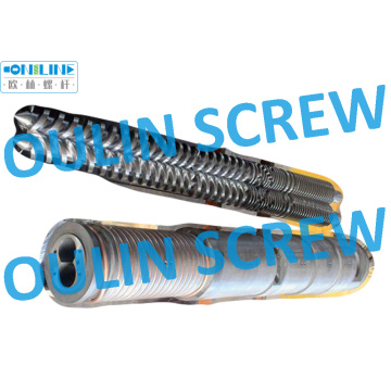 92/188 Twin Conical Screw and Barrel for WPC Spc PVC Extrusion