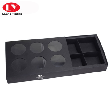 Food Grade Black Craft Macaron Box