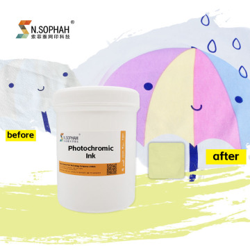 Water-Based Photochromic Ink for Silk and Garment Screen Printing