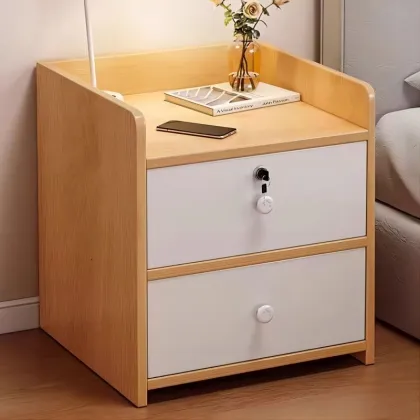 Discounted Mahogany Nightstand with Drawer Storage - Contemporary Bedroom Furniture