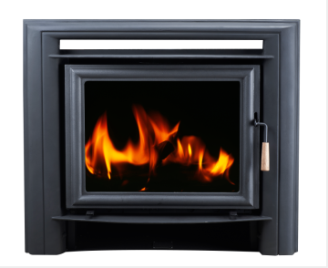 Indoor Cast Iron Wall Insert Wood Burning Fireplace Stove Heater