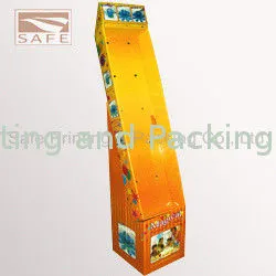 Oil Printing Corrugated Cardboard Display Racks , Magazine Pop Display