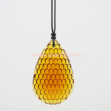 Novelty Cellular Shape Crystal Pendant Necklace For Friend