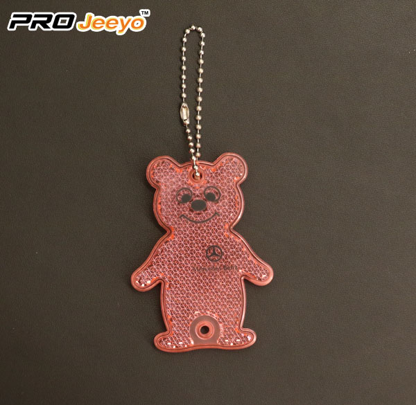 Acrylic Red Bear Honey Key Chain For Key Bag RV-506 RED 2