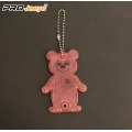 Acrylic colourful Bear Honey Key Chain