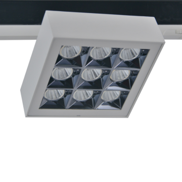 Ronse Multi Spot LED LED Track Light - Square Spot, 40W, dimable, verstelbaar, aluminium museum Spotlight