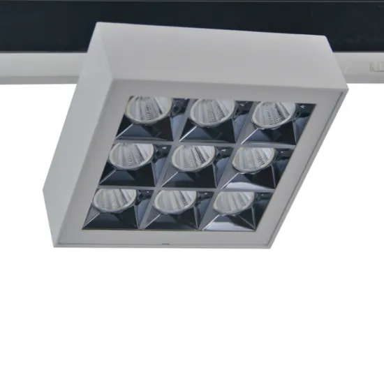 RONSE Multi Spot LED Track Light - Square Spot, 40W, Dimmable, Adjustable, Aluminum Museum Spotlight