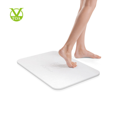 Engraved Anti-bacterial Non-Slip Bath Tub Diatomite Bath Mat