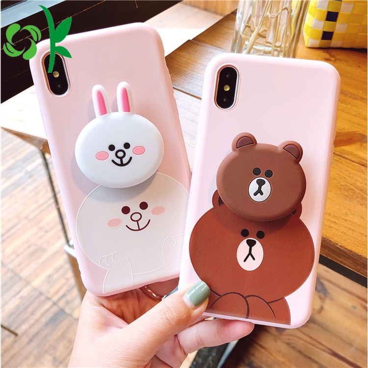 Cartoon Silicone 3d Phone Case Soft for Apple