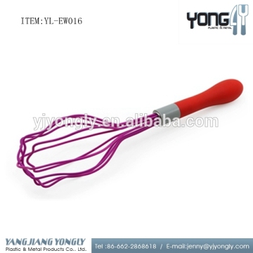 Yongly hand held silicone egg whisk/egg beater with comfort grip handle