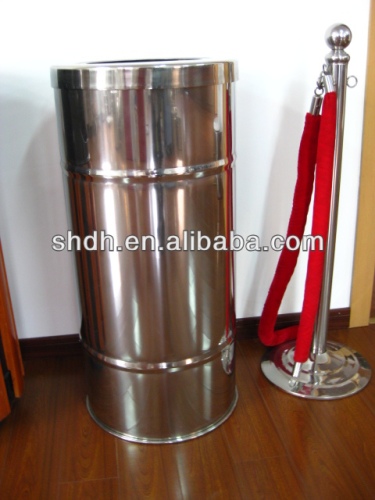 stainless steel rubbish bin