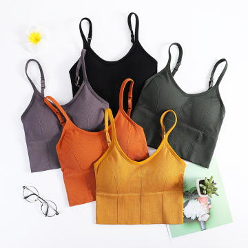 Seamless Padded Backless Bralette for Women