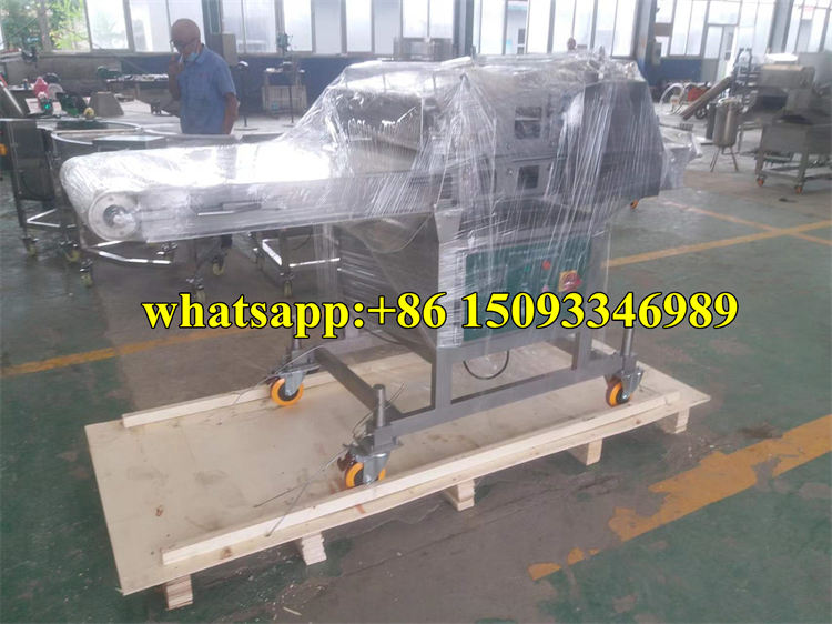 600mm Belt Type Pressing Flattening Machine for Poultry, Beef, Pork Meat Slices