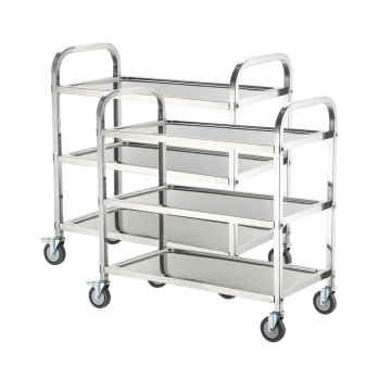 Stainless Steel 2/3 Tier Food Trolley for Commercial Kitchens