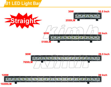 Manufacturing 30W 60W 90W 120W 240W ATV UTV led light bar