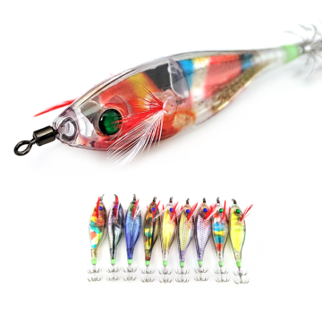 MISTER LURE Artificial squid hook 8.5g octopus jig lure squid jig plastic saltwater freshwater luminous fishing lures