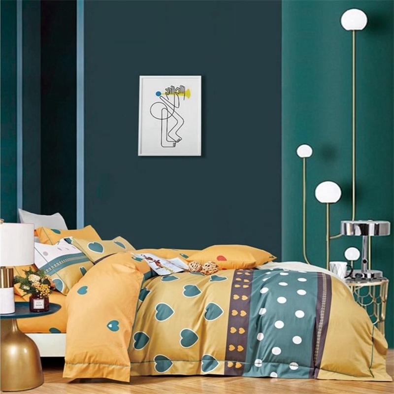 King Size 100% Cotton Luxury Bedding Set with Pillow Cases