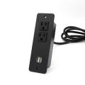 Black American Rectered Socket do noszenia USB