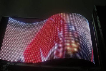 P6 Commercial Curved Led Panel , Rgb / Rgbhv Led Display For Advertising