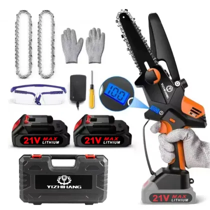 Cordless Electric Garden Chain Saws and Wood Cutters