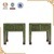Classic antique furniture solid wood stools with drawers green