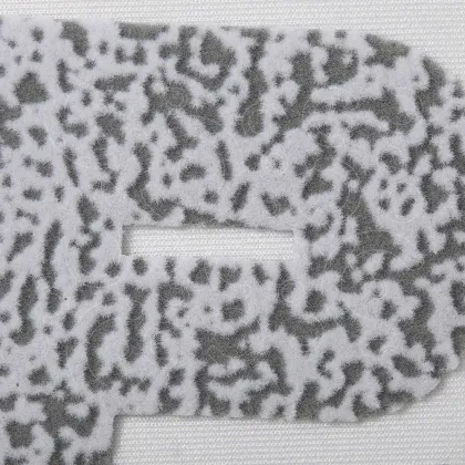 Flocking heat transfer film label