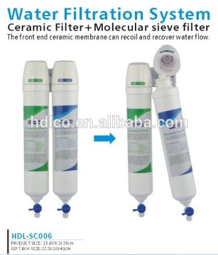 China factory healthy pure ceramic water filter for home