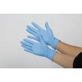 Disposable blue gloves, medical