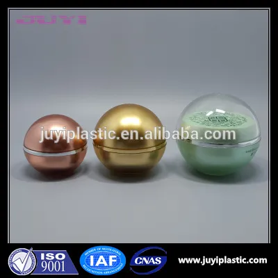 Beautiful Color Ball Shape acrylic cosmetic jar for skin care 15g cosmetic packaging
