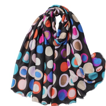 Ready to Ship Polka Dot Polyester Shawl Scarf 90X180CM