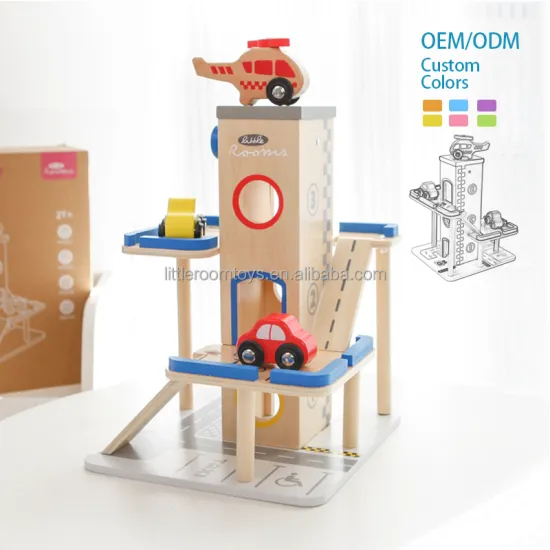 Little Room Kids Assemble Parking Tower Toy: Pretend Play Mini Model Building Set for Kids