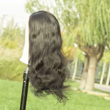 Huashuo 100% Virgin Brazilian Body Wave wigs Lace Front Human Hair Wigs 4*4 Lace Closure Wig For Black Woman