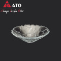 Clear cobblestone pattern food bowl machine made bowl